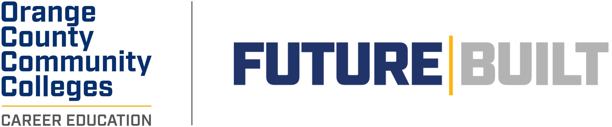 Futuro construído - logotipo de educação de carreira de Orange County